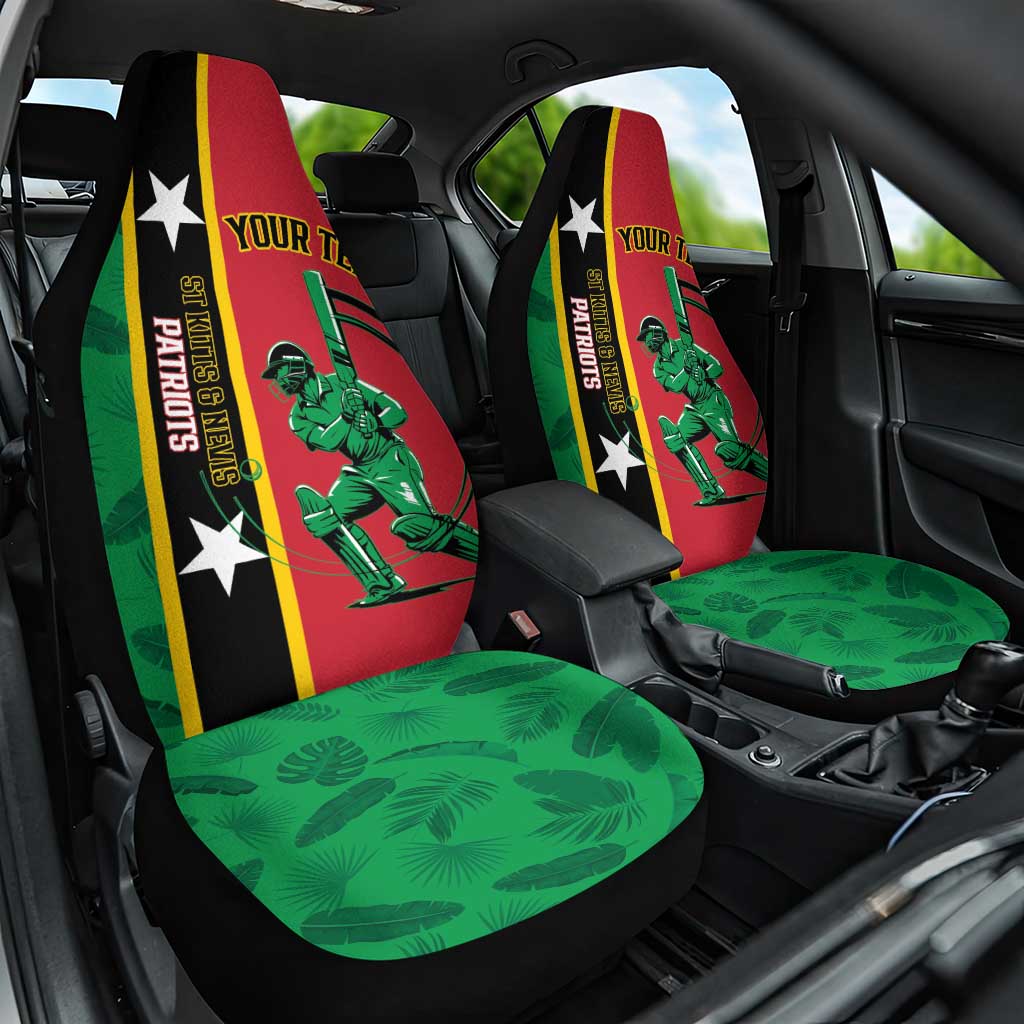 Custom Saint Kitts and Nevis Cricket Car Seat Cover Go Champions Patriots