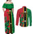 Custom Saint Kitts and Nevis Cricket Couples Matching Off Shoulder Maxi Dress and Long Sleeve Button Shirt Go Champions Patriots