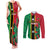 Custom Saint Kitts and Nevis Cricket Couples Matching Tank Maxi Dress and Long Sleeve Button Shirt Go Champions Patriots