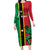 Custom Saint Kitts and Nevis Cricket Family Matching Long Sleeve Bodycon Dress and Hawaiian Shirt Go Champions Patriots