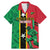 Custom Saint Kitts and Nevis Cricket Family Matching Mermaid Dress and Hawaiian Shirt Go Champions Patriots