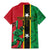 Custom Saint Kitts and Nevis Cricket Family Matching Mermaid Dress and Hawaiian Shirt Go Champions Patriots