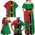 Custom Saint Kitts and Nevis Cricket Family Matching Off Shoulder Maxi Dress and Hawaiian Shirt Go Champions Patriots