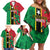 Custom Saint Kitts and Nevis Cricket Family Matching Off Shoulder Short Dress and Hawaiian Shirt Go Champions Patriots