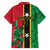 Custom Saint Kitts and Nevis Cricket Family Matching Short Sleeve Bodycon Dress and Hawaiian Shirt Go Champions Patriots