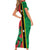 Custom Saint Kitts and Nevis Cricket Family Matching Short Sleeve Bodycon Dress and Hawaiian Shirt Go Champions Patriots