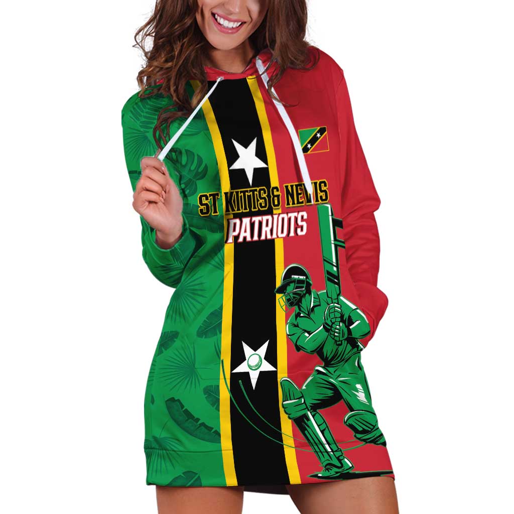 Custom Saint Kitts and Nevis Cricket Hoodie Dress Go Champions Patriots