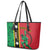 Custom Saint Kitts and Nevis Cricket Leather Tote Bag Go Champions Patriots