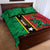 Custom Saint Kitts and Nevis Cricket Quilt Bed Set Go Champions Patriots