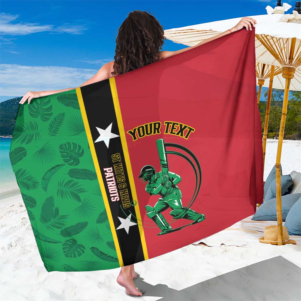 Custom Saint Kitts and Nevis Cricket Sarong Go Champions Patriots