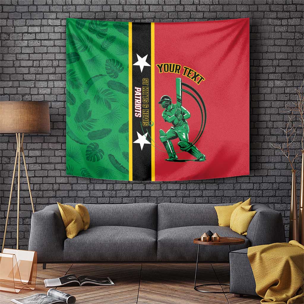 Custom Saint Kitts and Nevis Cricket Tapestry Go Champions Patriots