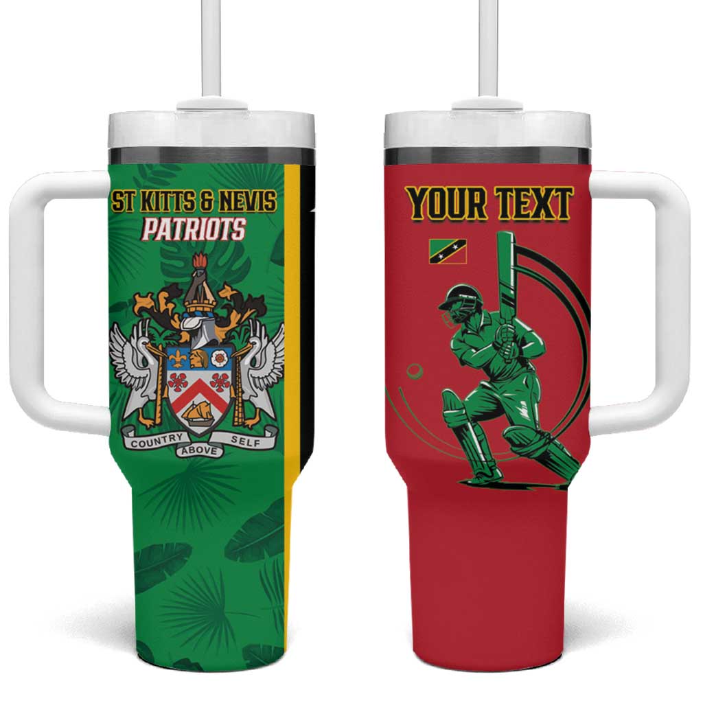 Custom Saint Kitts and Nevis Cricket Tumbler With Handle Go Champions Patriots