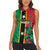 Custom Saint Kitts and Nevis Cricket Women Sleeveless Polo Shirt Go Champions Patriots