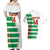 Custom Suriname Football Couples Matching Off Shoulder Maxi Dress and Hawaiian Shirt 2025 Go Natio White Color