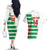 Custom Suriname Football Couples Matching Off The Shoulder Long Sleeve Dress and Hawaiian Shirt 2025 Go Natio White Color