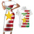 Custom Suriname Football Couples Matching Short Sleeve Bodycon Dress and Hawaiian Shirt 2025 Go Natio White Color