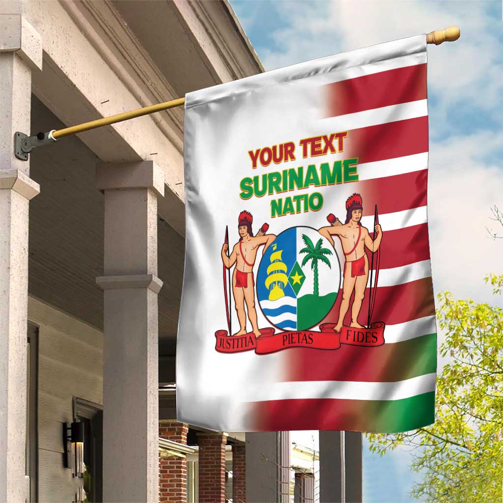 Custom Suriname Football Garden Flag 2025 Go Natio White Color