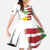 Custom Suriname Football Kid Short Sleeve Dress 2025 Go Natio White Color