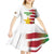 Custom Suriname Football Kid Short Sleeve Dress 2025 Go Natio White Color