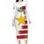 Custom Suriname Football Long Sleeve Bodycon Dress 2025 Go Natio White Color