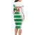 Custom Suriname Football Long Sleeve Bodycon Dress 2025 Go Natio White Color