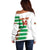 Custom Suriname Football Off Shoulder Sweater 2025 Go Natio White Color