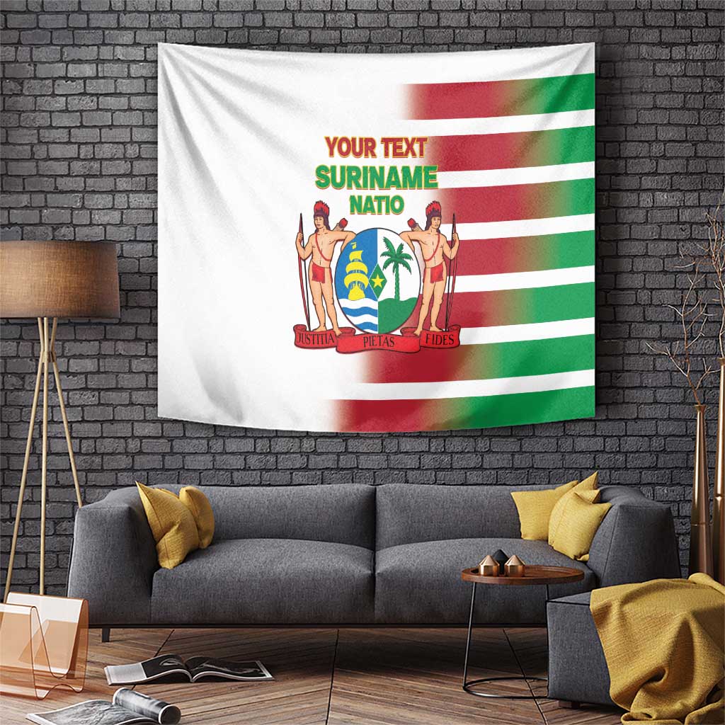 Custom Suriname Football Tapestry 2025 Go Natio White Color