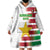 Custom Suriname Football Wearable Blanket Hoodie 2025 Go Natio White Color