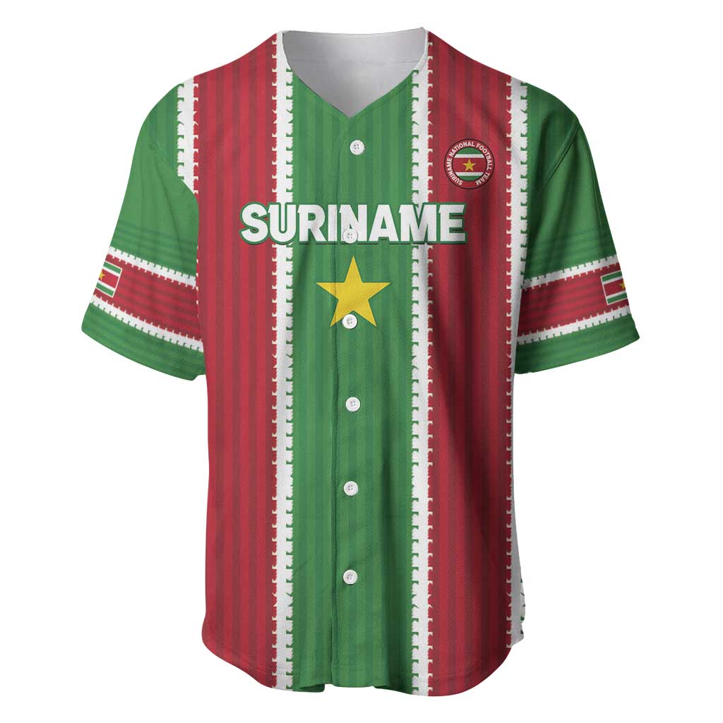 Custom Suriname Football Baseball Jersey 2025 Go Natio Flag Color