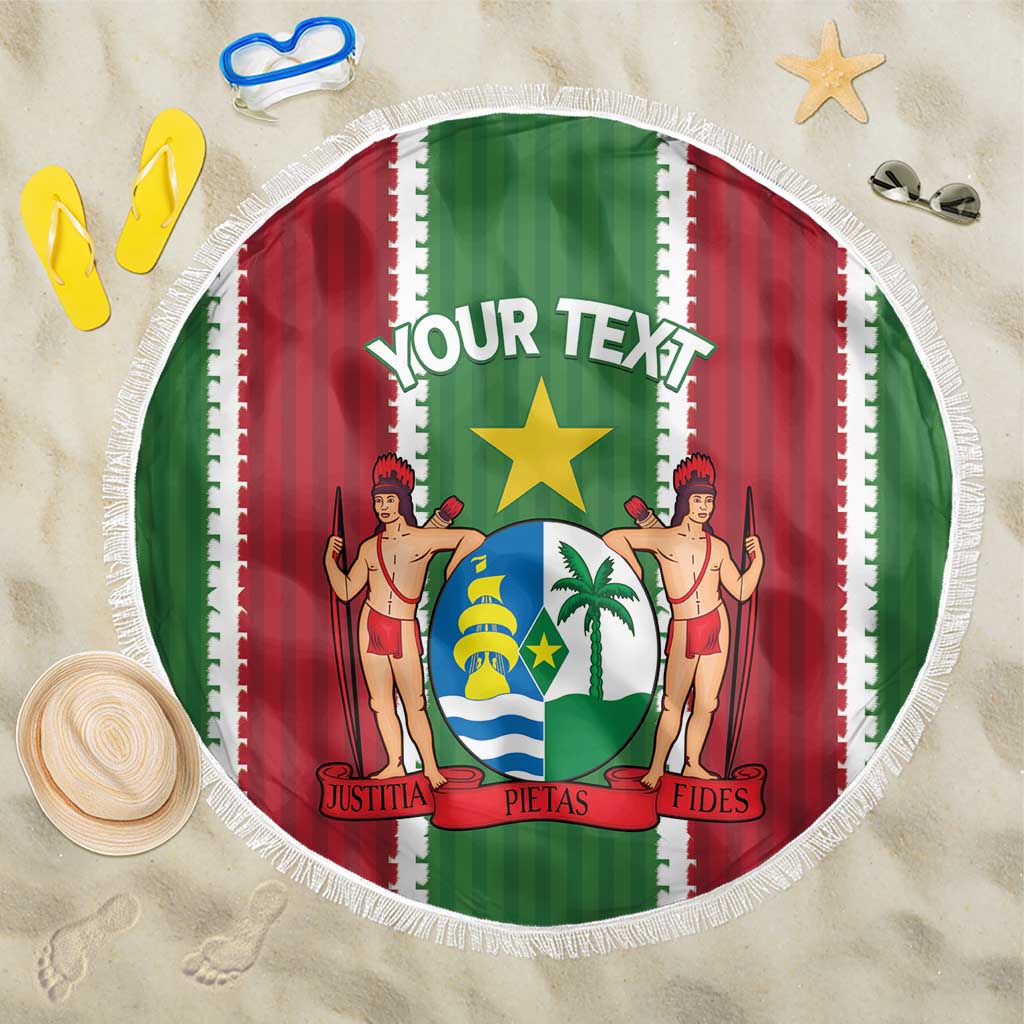 Custom Suriname Football Beach Blanket 2025 Go Natio Flag Color