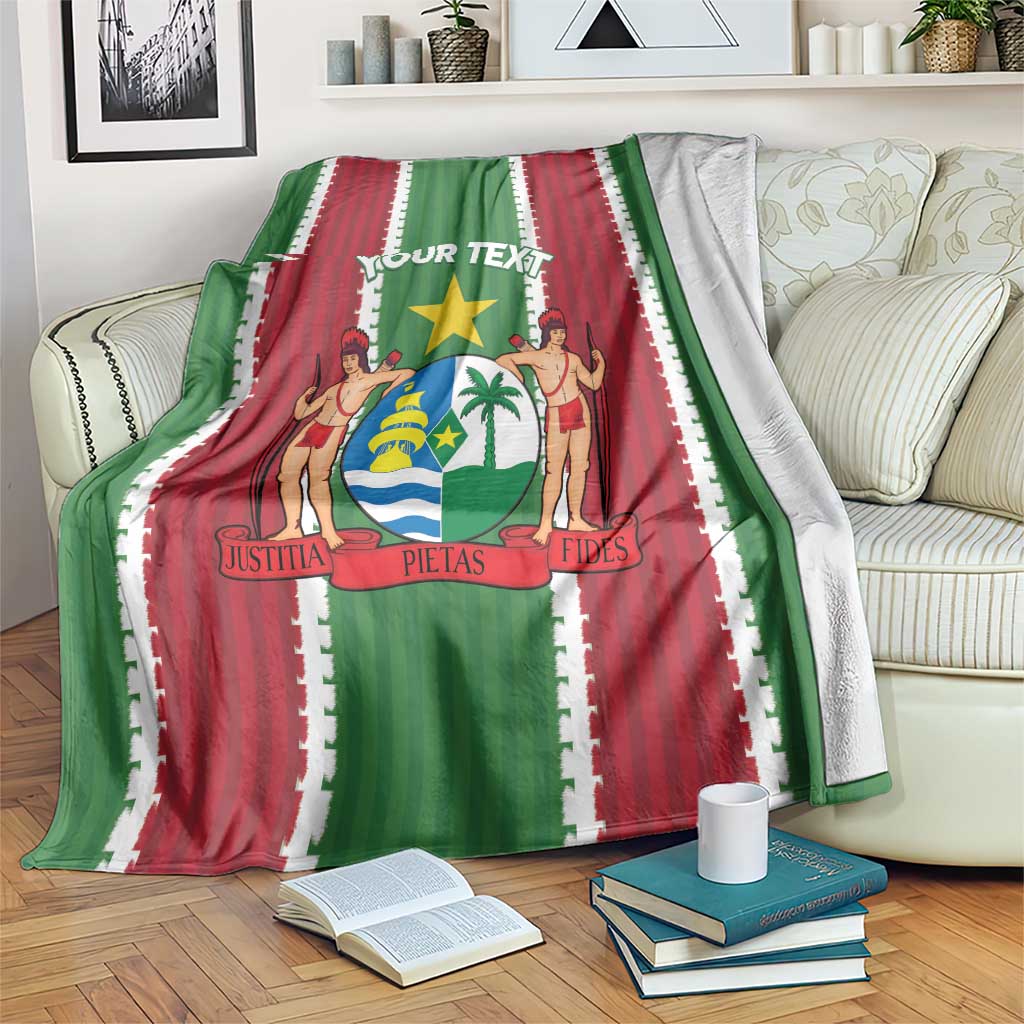 Custom Suriname Football Blanket 2025 Go Natio Flag Color