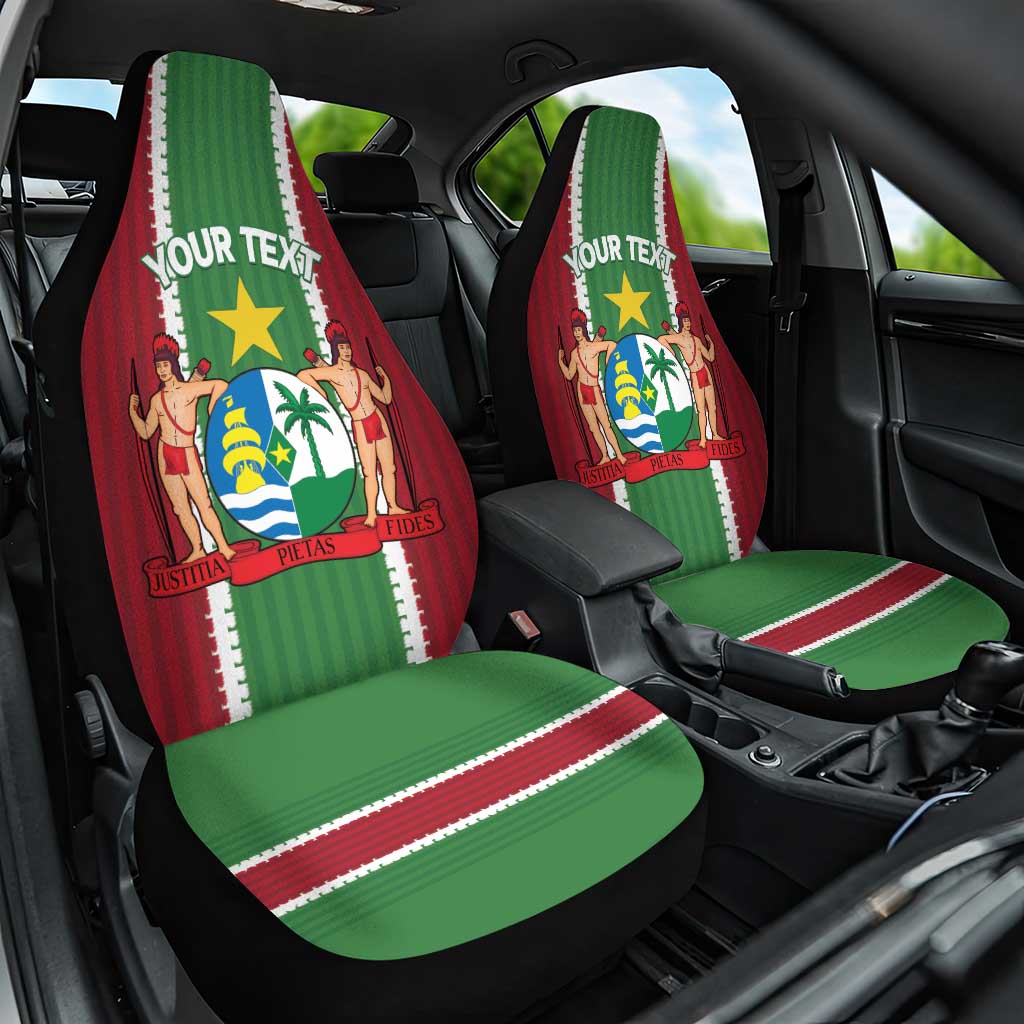 Custom Suriname Football Car Seat Cover 2025 Go Natio Flag Color