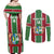 Custom Suriname Football Couples Matching Off Shoulder Maxi Dress and Long Sleeve Button Shirt 2025 Go Natio Flag Color