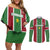 Custom Suriname Football Couples Matching Off Shoulder Short Dress and Long Sleeve Button Shirt 2025 Go Natio Flag Color