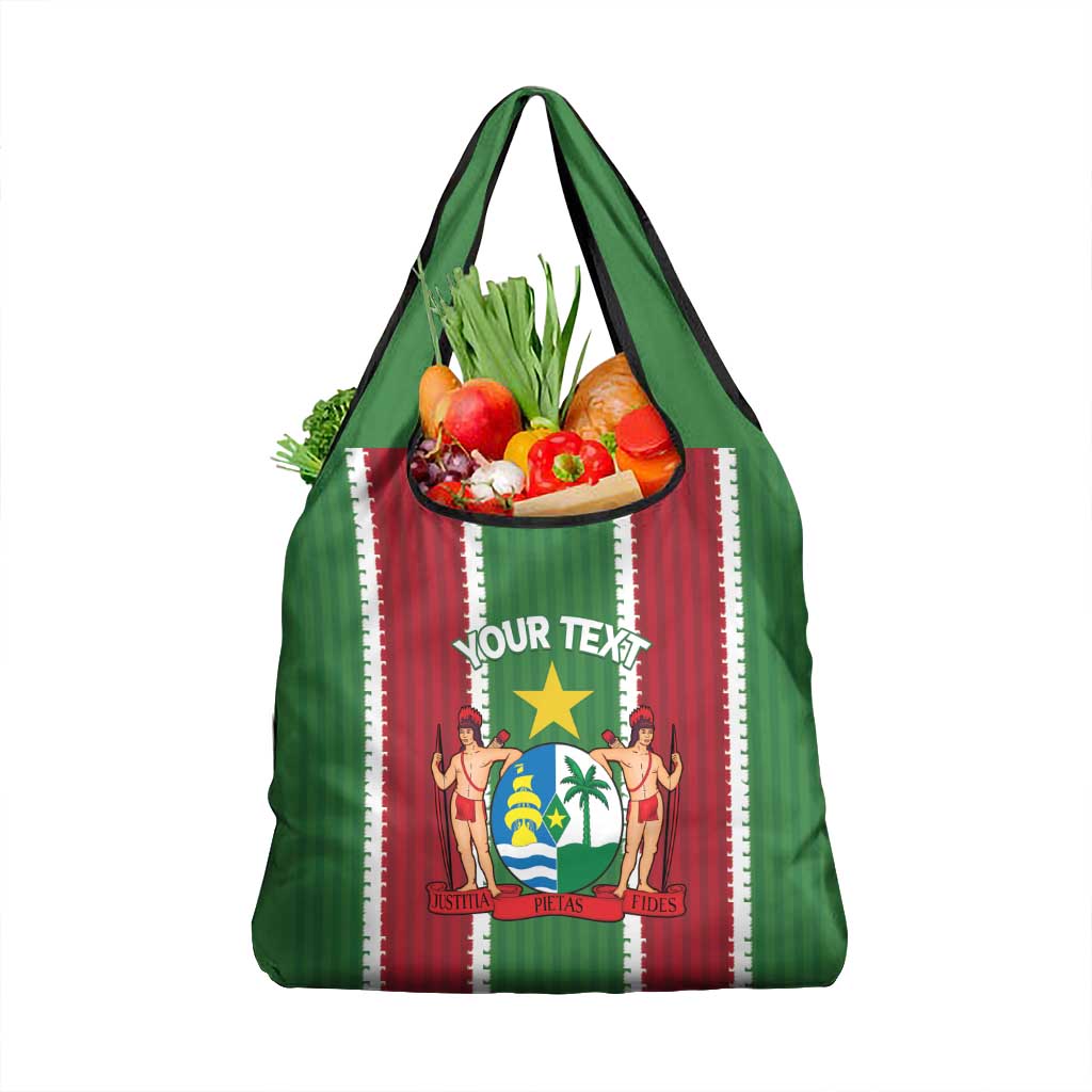 Custom Suriname Football Grocery Bag 2025 Go Natio Flag Color