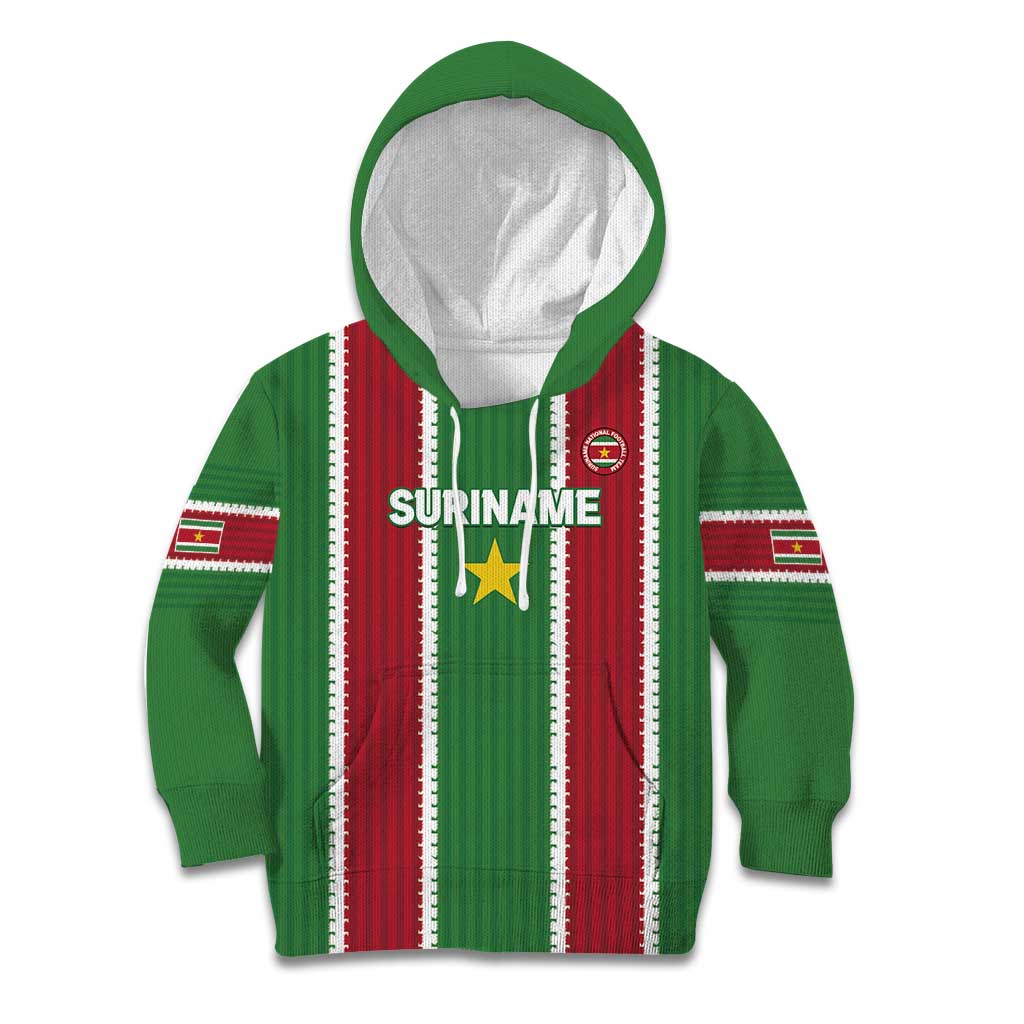 Custom Suriname Football Kid Hoodie 2025 Go Natio Flag Color