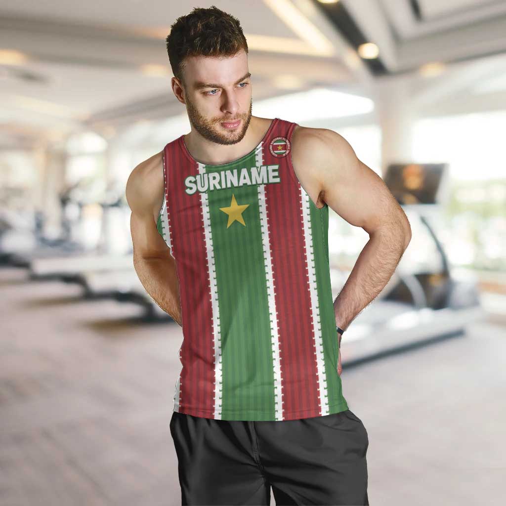 Custom Suriname Football Men Tank Top 2025 Go Natio Flag Color