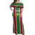 Custom Suriname Football Off Shoulder Maxi Dress 2025 Go Natio Flag Color