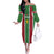 Custom Suriname Football Off The Shoulder Long Sleeve Dress 2025 Go Natio Flag Color