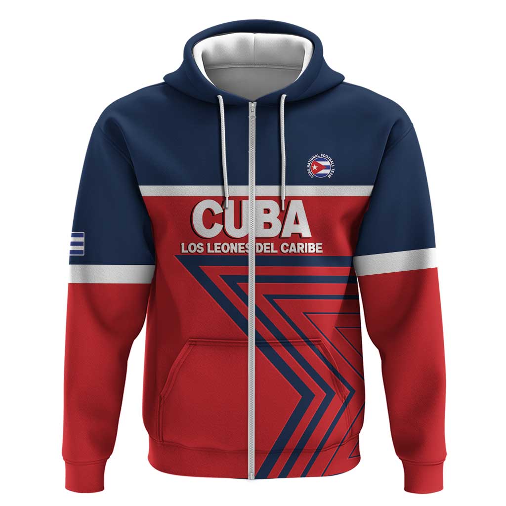 Custom Cuba Football Zip Hoodie 2025 Los Leones del Caribe