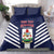 Custom Bermuda Football Bedding Set 2025 Go Gombey Warriors - Blue