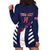 Custom Bermuda Football Hoodie Dress 2025 Go Gombey Warriors - Blue