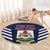 Custom Bermuda Football Round Carpet 2025 Go Gombey Warriors - Blue