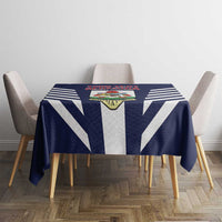 Custom Bermuda Football Tablecloth 2025 Go Gombey Warriors - Blue