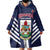 Custom Bermuda Football Wearable Blanket Hoodie 2025 Go Gombey Warriors - Blue