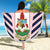 Custom Bermuda Football Beach Blanket 2025 Go Gombey Warriors - Pink