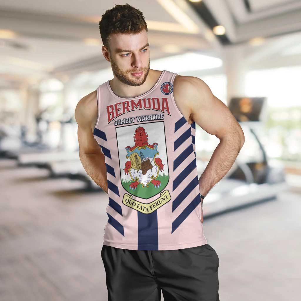 Custom Bermuda Football Men Tank Top 2025 Go Gombey Warriors - Pink