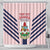 Custom Bermuda Football Shower Curtain 2025 Go Gombey Warriors - Pink