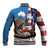 Personalised United States And Australia Baseball Jacket USA Eagle With Aussie Kangaroo - Wonder Print Shop