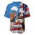 Personalised United States And Australia Baseball Jersey USA Eagle With Aussie Kangaroo - Wonder Print Shop